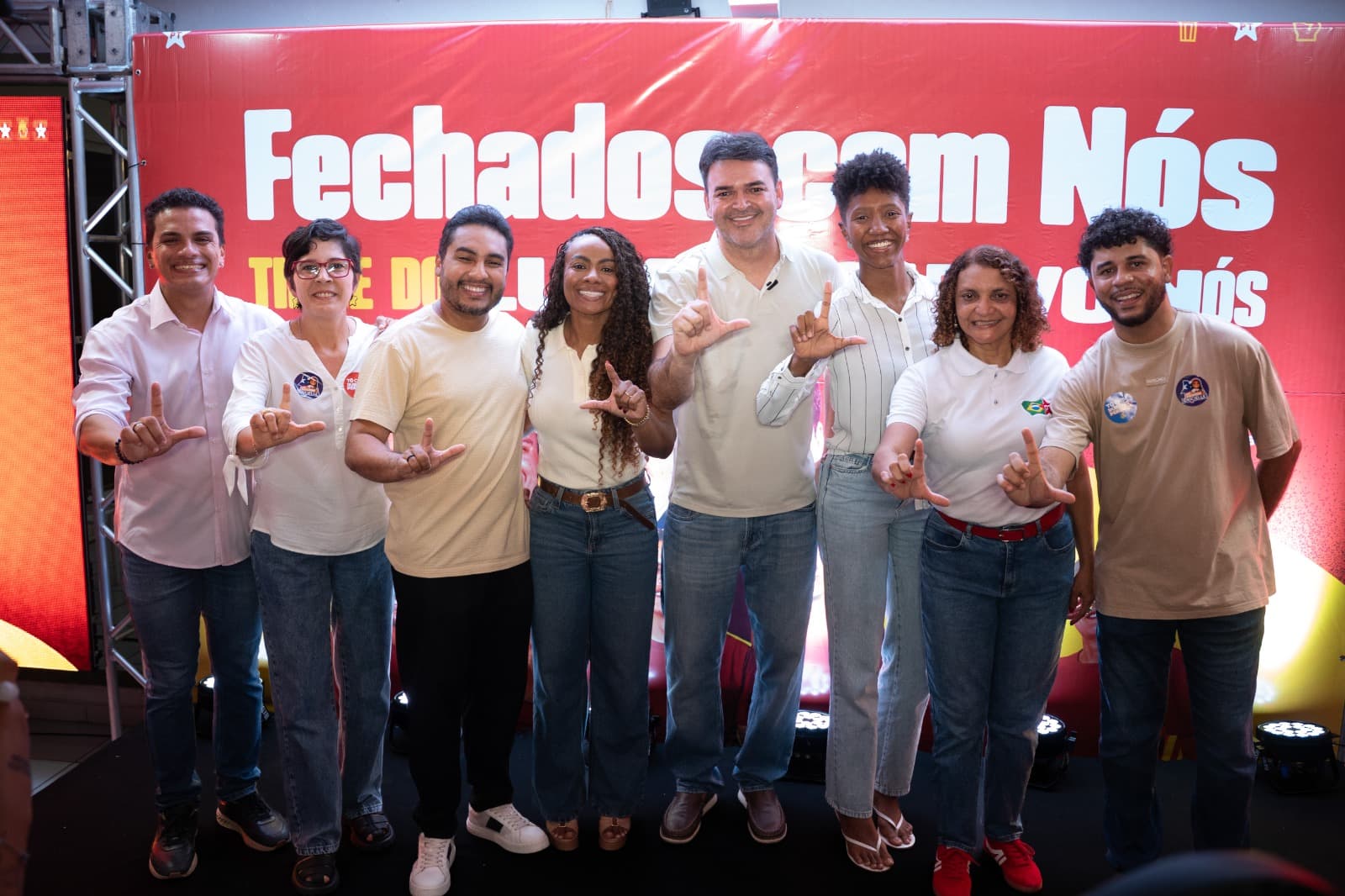 Ao lado do Coletivo NÓS e Rubens Jr., Cricielle reforça pré-candidatura no Parque Timbiras