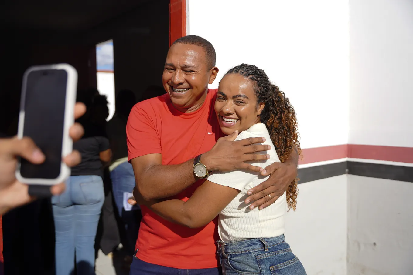 Cricielle com José Antônio